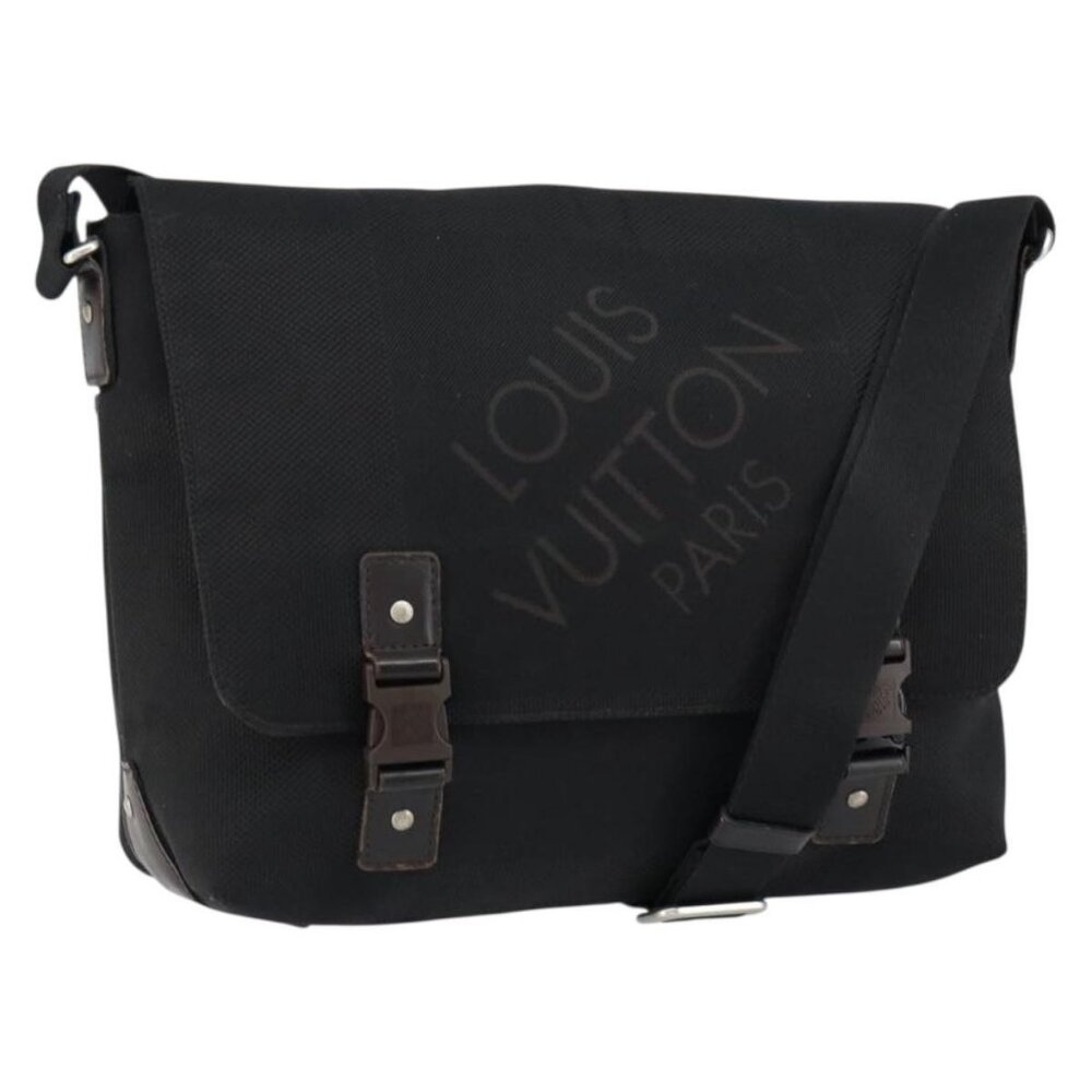 Authentic LOUIS VUITTON Damier Geant Roux Shoulder Bag Black M93079 LV - Picture 1 of 16